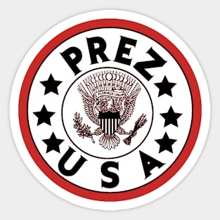 Prez White logo Sticker